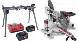 Flex Bundle Offer of MS 305 18-EC 18V Brushless 305mm Mitre Saw With WB 110-260 Saw Stand + 2 x 5.0Ah Batteries & Charge &pound;1,088.00